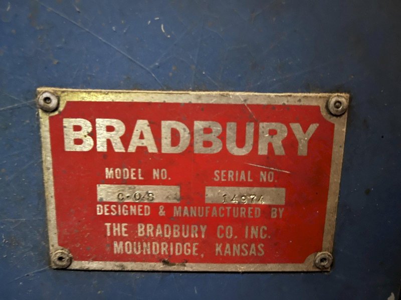 16 STAND X 3.5" BRADBURY ROLLFORMER, TOOLED FOR 24" WIDE RIBBED &amp; FLAT GARAGE DOOR PANELS: STOCK #22680