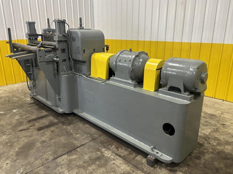 36”  YODER MODEL #M3 POWERED SLITTING HEAD w/ POWERED FEED &amp; HOLD DOWN ROLLS : STOCK #22953
