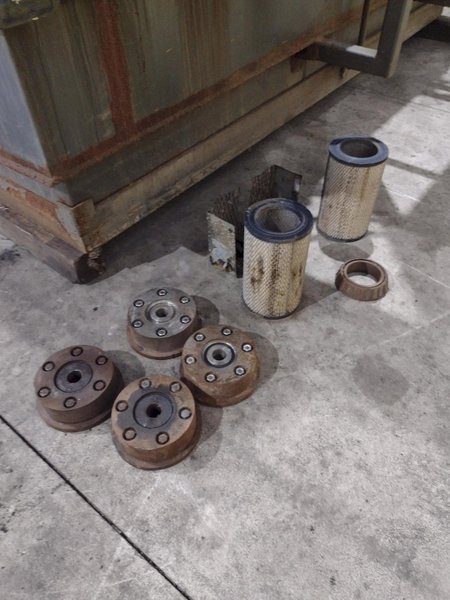 24" HURRICANE MODEL 250 2 STAGE ROTARY DRUM ELECTRIC HEAT STAINLESS STEEL PARTS WASHER: STOCK #13539
