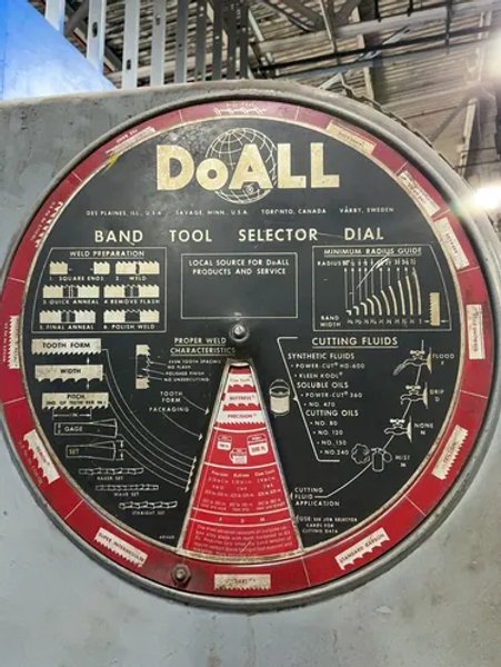 Doall 24” X 30” Vertical Band Saw  - 3612-h