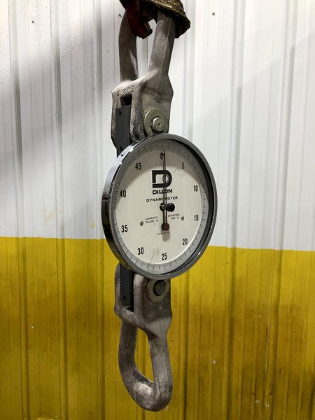 50,000 LBS X 10" DILLON AP SERIES DYNAMOMETER CRANE SCALE: STOCK #17244