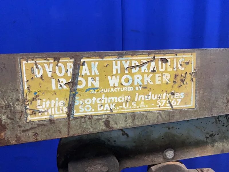 Little Scotchman Industries Hydraulic Iron Worker - 1983