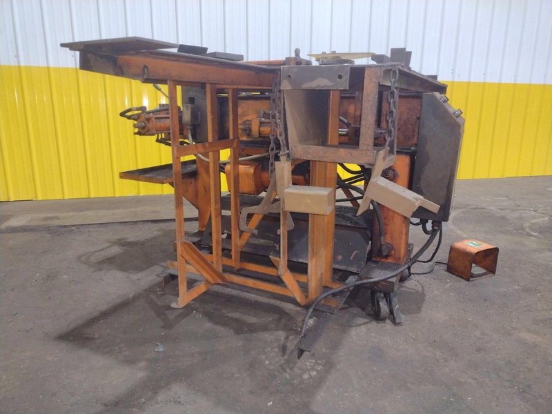 3" HUTH MODEL #2007 HYDRAULIC RAM TYPE TUBE BENDER &amp; END FORMER: STOCK #19709