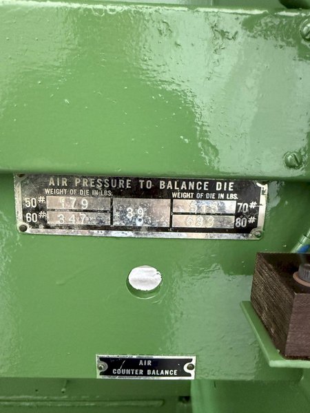 35 TON E.W. BLISS C2-35 GAP FRAME PRESS. STOCK # 0235525.