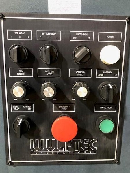 WULFTEC  MODEL WLP-150 SEMI AUTO PALLET STRETCH WRAPPER STOCK # 2782