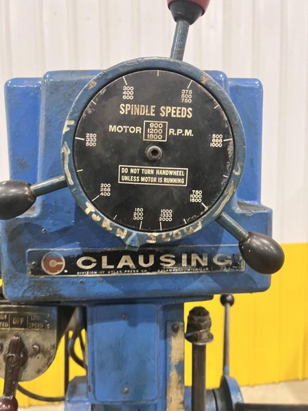 20" CLAUSING MODEL #2276 SINGLE SPINDLE DRILL PRESS:  STOCK #22345