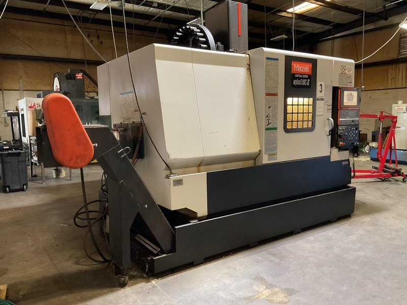 Mazak VCN 510C-II CNC Vertical Machining Center, 2007 – 4th Axis Rotary, Renishaw Probing