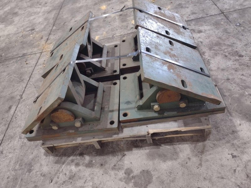 (4) HILLMAN ADJUSTABLE ROCKER PLATES FOR MOVING SKATES: STOCK #22991