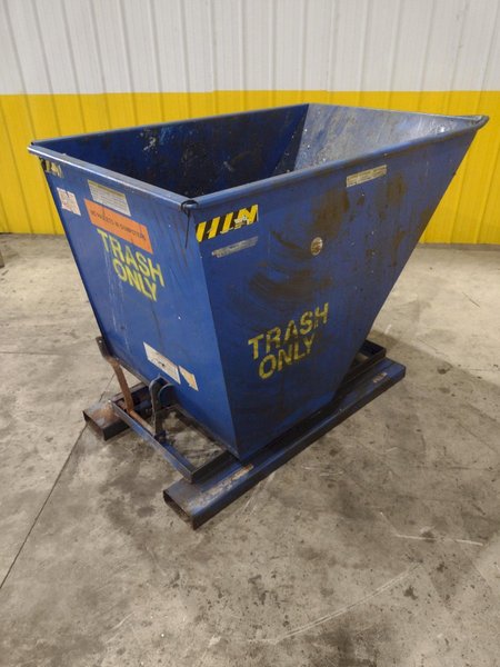 1 YARD X 6,000 LBS VESTIL MODEL #D-HOP-100-HD SELF DUMPING HOPPER: STOCK #22489