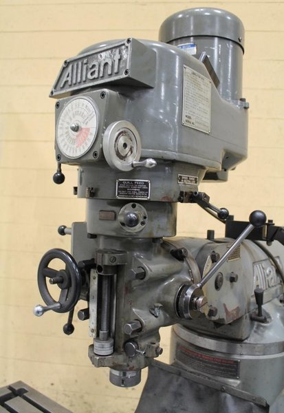 3 HP ALLIANT MODEL #RT2 VERTICAL RAM TYPE MILL: STOCK 63367