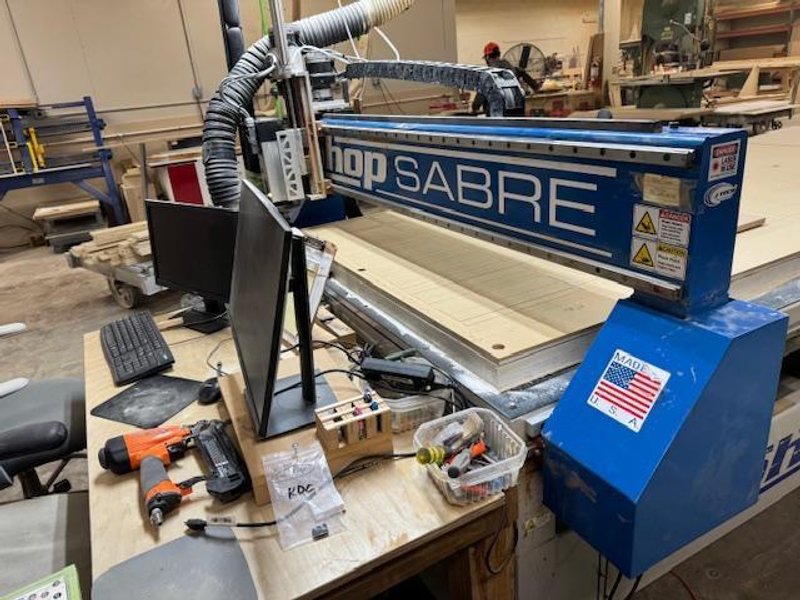 5′ x 10′ ShopSabre RC8 CNC Router, 2021 – Vacuum Table, 21,000 RPM Spindle, Low Hours