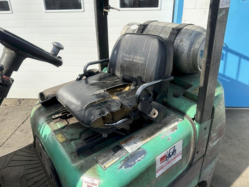 5000 LB MITSUBISHI LP FAS CHUSHION TIRE FORKLIFT: STOCK #77763
