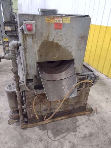 16" FOURWAY MODEL #B-100 AUGER BARREL TYPE ROTARY DRUM HEATED PARTS WASHER: STOCK #23371