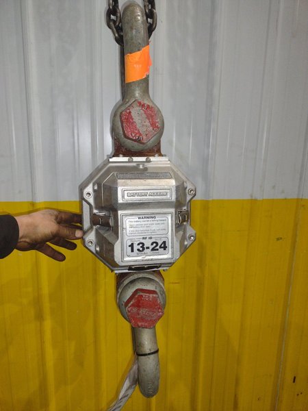 50,000 LBS MSI MODEL #6260CS TRANS-WEIGH WIRELESS LOAD CELL, FOR  CRANE SCALE: YOBRO #24762