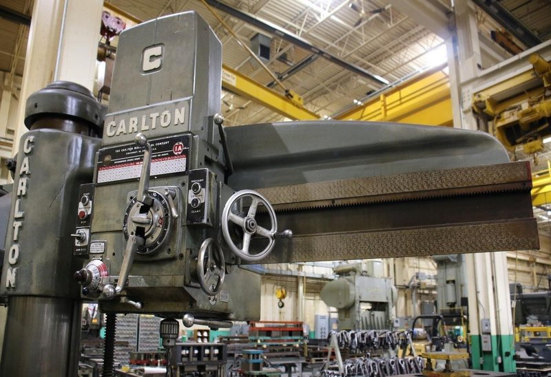 5' X 13" CARLTON MODEL 3A RADIAL DRILL: YOBRO #26418