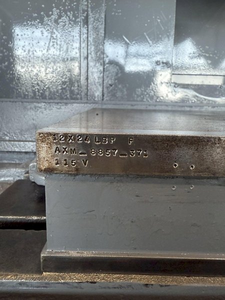 12" X 24" OKAMOTO ACCUGAR 124N HYDRAULIC SURFACE GRINDER. STOCK # 1118124.