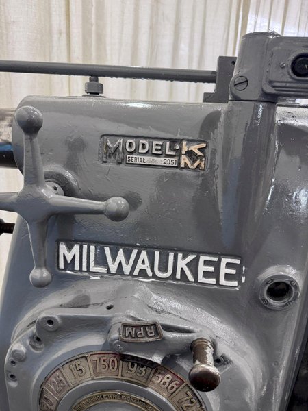KEARNEY &amp; TRECKER MODEL 2K HORIZONTAL MILLING MACHINE: STOCK #80855