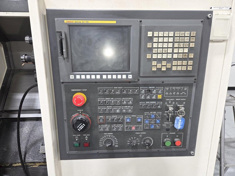 Hwacheon Cutex 160A CNC Turning Center, 2010 equipped with Fanuc 0i-TC Control, 16C Collet Nose, Coolant Pump