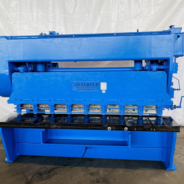 8' X 1/4" STEELWELD 4B-8 MECHANICAL SHEAR. STOCK # 0415921