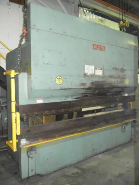 USED ALLSTEEL HYDRAULIC PRESS BRAKE, Model 160-12, 160 ton x 12’, Year: 1981
