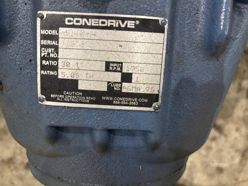 30:1 RATIO CONEDRIVE MODEL #H040-4 REDUCER GEARBOX: YOBRO #23892