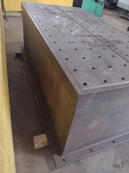 48" x 96" x 36"H INTERLAKE DRILLED &amp; TAPPED SET-UP / RISER TABLE: STOCK #16476
