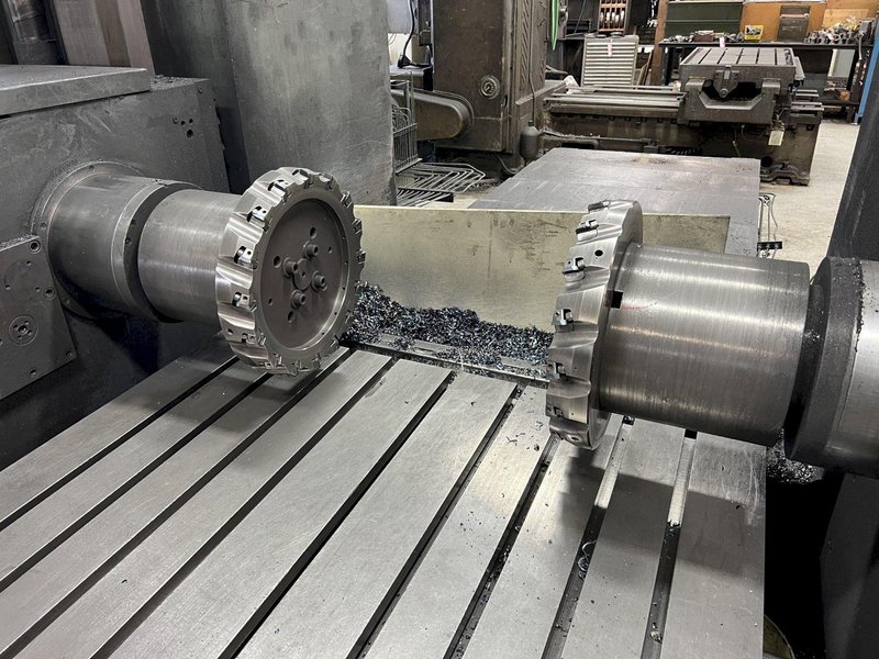 50 HP FRITZ WERNER  DOUBLE SIDED MODEL #FP7V2 HEAVY DUTY DUPLEX MILL/MILLING MACHINE. STOCK # 0309623