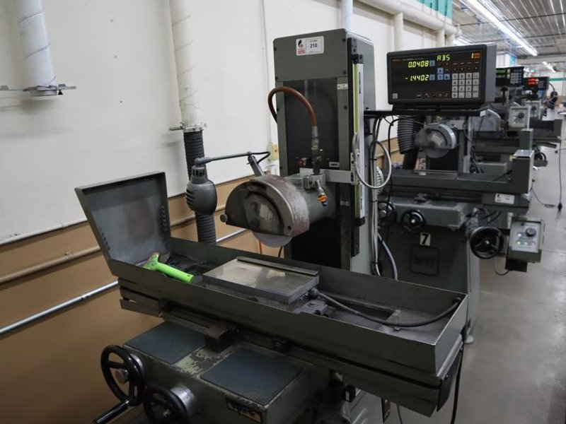Mitsui High-Tech MSG-200MH Hand Feed Surface Grinder, Mitutoyo KA-200 2-Axis DRO, 6"x12" Fine Pole Chuck, Coolant- Auction Item