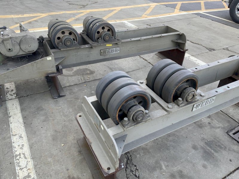 16,000 LB WEBB MODEL #T-24 TANK TURNING ROLL SET: STOCK #80976