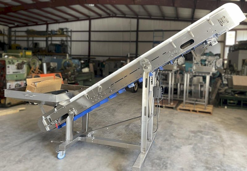 (B) WEIGHPACK Complete Set: Zippy Bagger R-L, Primolinear Scale V-5 2L/3P, Infeed Conveyor, Floor Hopper