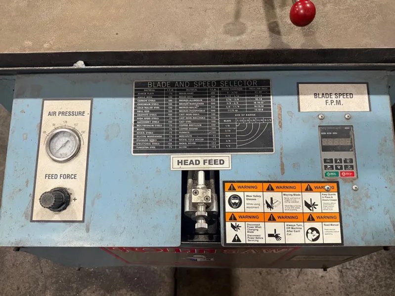 USED ROLL-IN MODEL TF1420 14" X 20" VERTICAL TILT FRAME BANDSAW