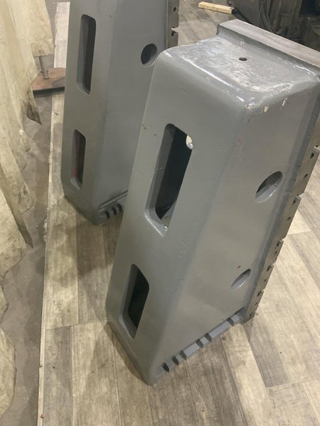 1 SET OF G &amp; L 12" X 36" HIGH T SLOTTED ANGLE PLATES: STOCK #81244