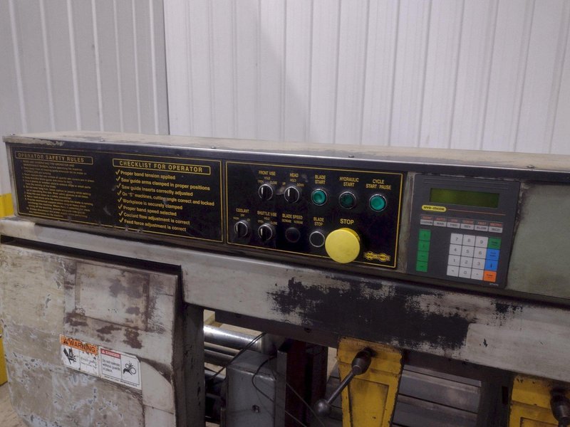 16" X 20" HYD MECH MODEL #S-23A SWIVEL MITRE HORIZONTAL AUTOMATIC BANDSAW: YOBRO #23905