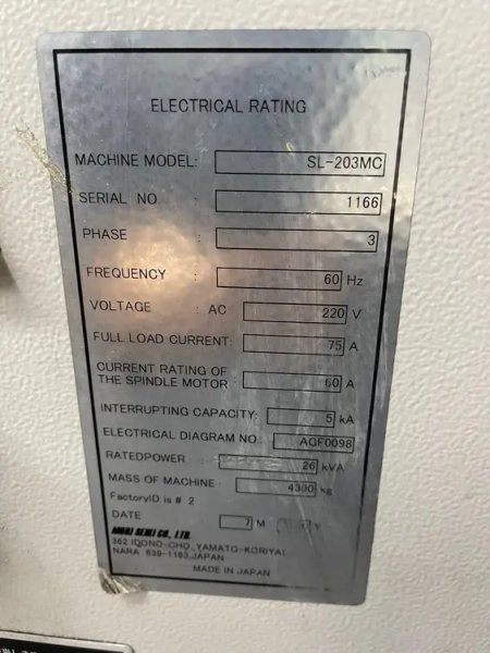 2000 MORI SEIKI SL-203MC | Lathes, CNC (3-Axis or More)