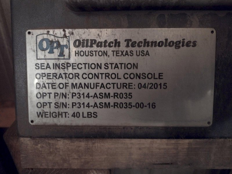 16" OIL PATCH TECHNOLOGIES (OPT)  (NEW 2015) MODEL #TDS-150 MAGNETIC PARTICLE INSPECTION MACHINE SYSTEM, FOR  DOWN HOLE PIPE &amp; TUBE: STOCK #19389