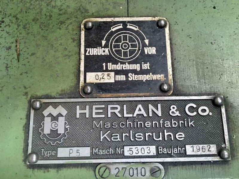240 TON Extrusion Press, Herlan