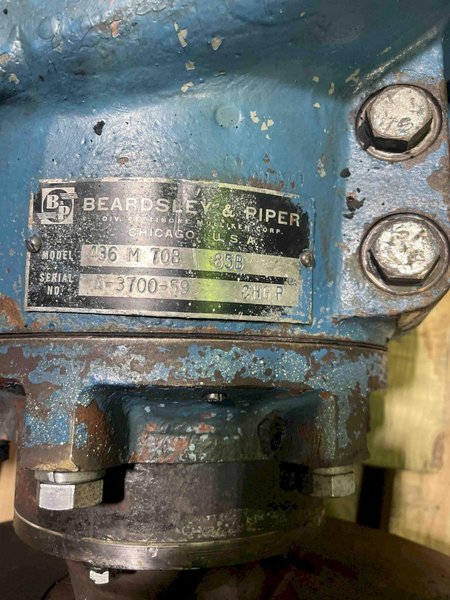B&amp;P MODEL 436 M TOB 85B GEAR BOX S/N  A-3700-59