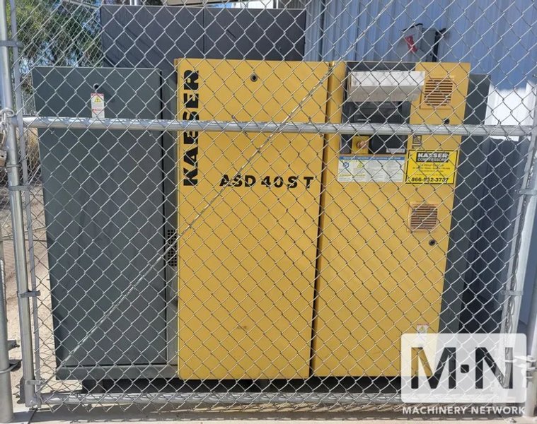40 HP Kaeser ASD 40S T Rotary Screw Air Compressor, 2011