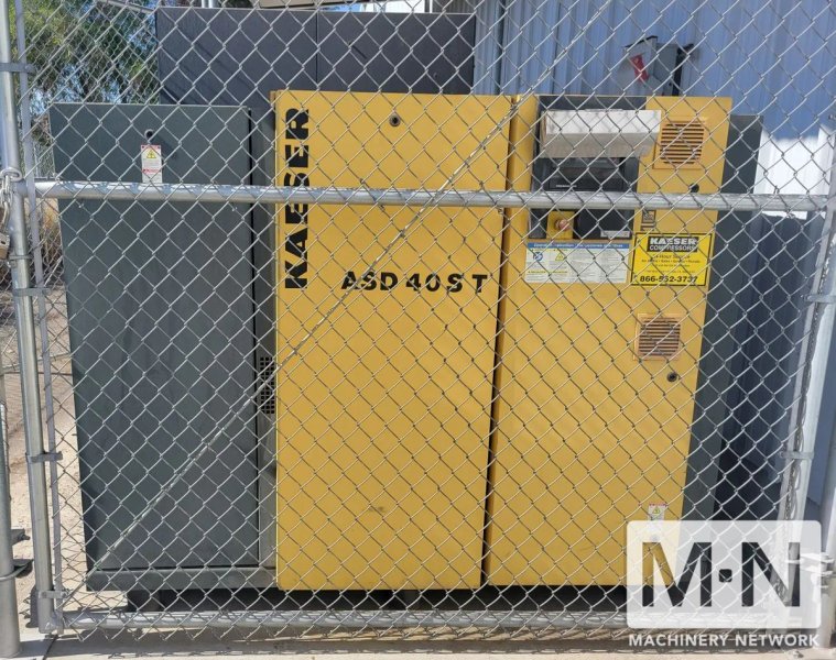 40 HP Kaeser ASD 40S T Rotary Screw Air Compressor, 2011