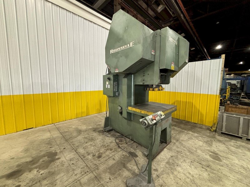 120  TON ROUSSELLE MODEL #G1-120 OBI STAMPING PRESS 3" STROKE: STOCK #20628