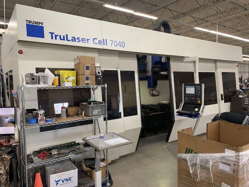 5,000 Watt Trumpf TruLaser Cell 7040 5-Axis CO2 Laser, 2009 – 6′ x 13′ Table