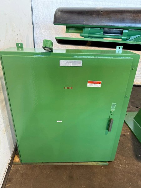 10,000 LBS X 48” X 72" OD ASC MODEL #10D48D22/5H200 DOUBLE END COIL REEL UNCOILER: STOCK #23383