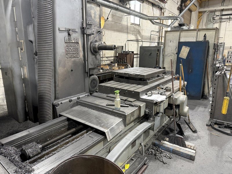 4" DEVLIEG 43H-72 SPIRAMATIC HORIZONTAL BORING MILL. STOCK # 0220226