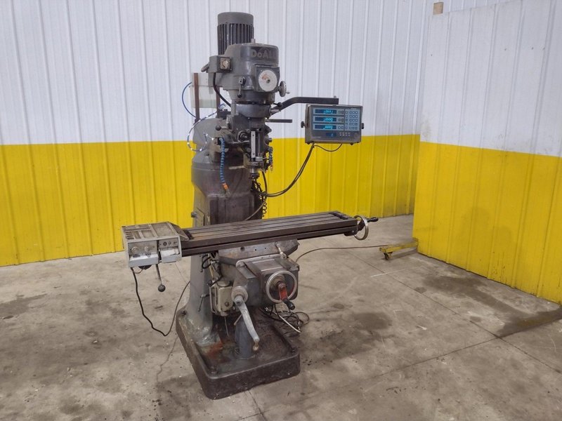 2 HP DOALL MODEL @PM-200V RAM TYPE VERTICAL MILL WITH POWER FEED &amp; DRO: STOCK #22880