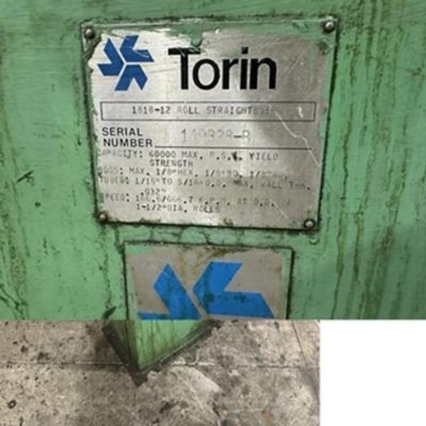 5/16" x 12 ROLL TORIN #1818-12, 2-PLANE TUBE &amp; WIRE STRAIGHTENER