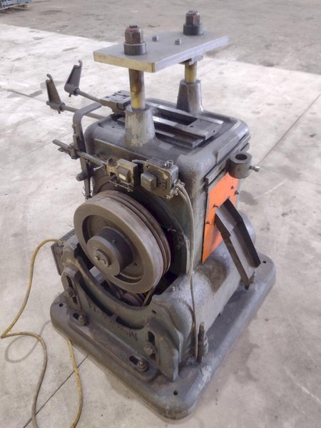 12 TON TISHKEN 2 POST MECHANICAL CUTOFF PRESS: STOCK #20520