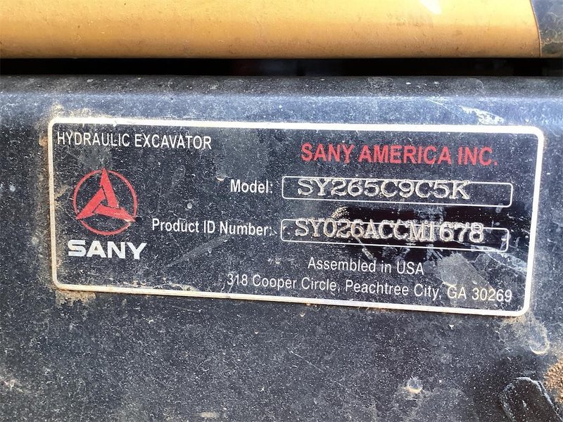 2023 Sany SY265C-Excavator SY026ACCM1678