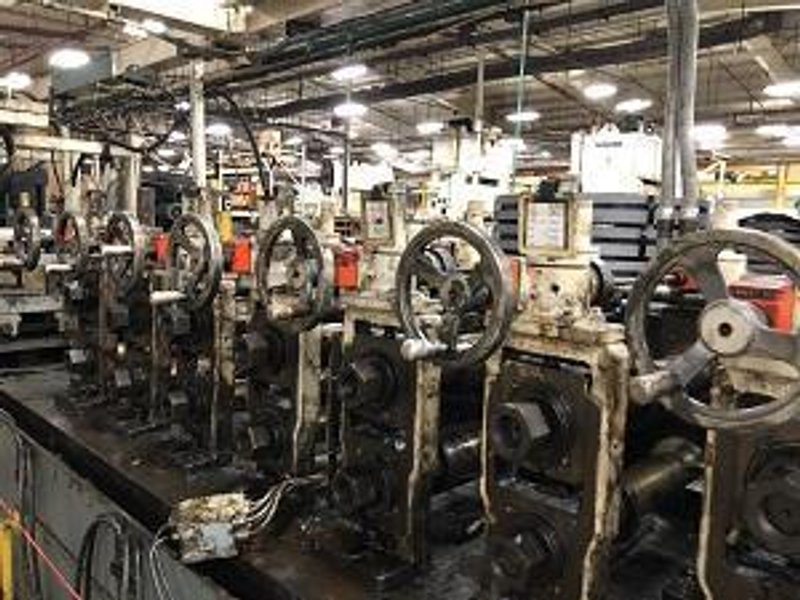 TISHKEN 22 STAND ON 24 STAND BASE X 3-1/2" ROLL FORMING LINE