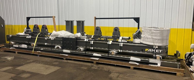 82" X 212" X 5,500 LBS AMET / FRONIUS MODEL #GMAW CIRCUMFERENTIAL WELDING LATHE: STOCK #18537