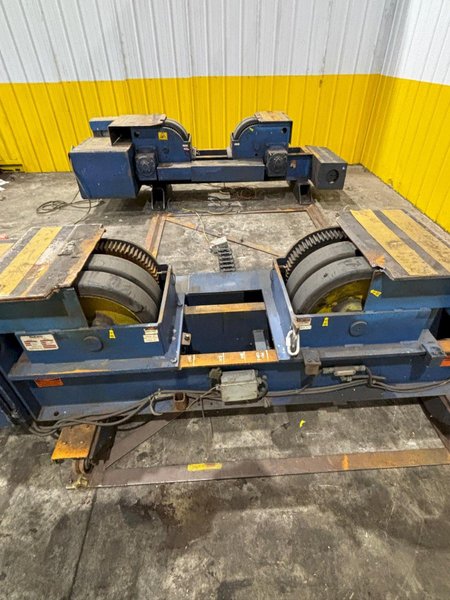 34 TON (68,000 LBS) PANDJIRIS MODEL #PR100 GEAR DRIVEN POWERED TANK TURNING ROLLS: YOBRO #24351